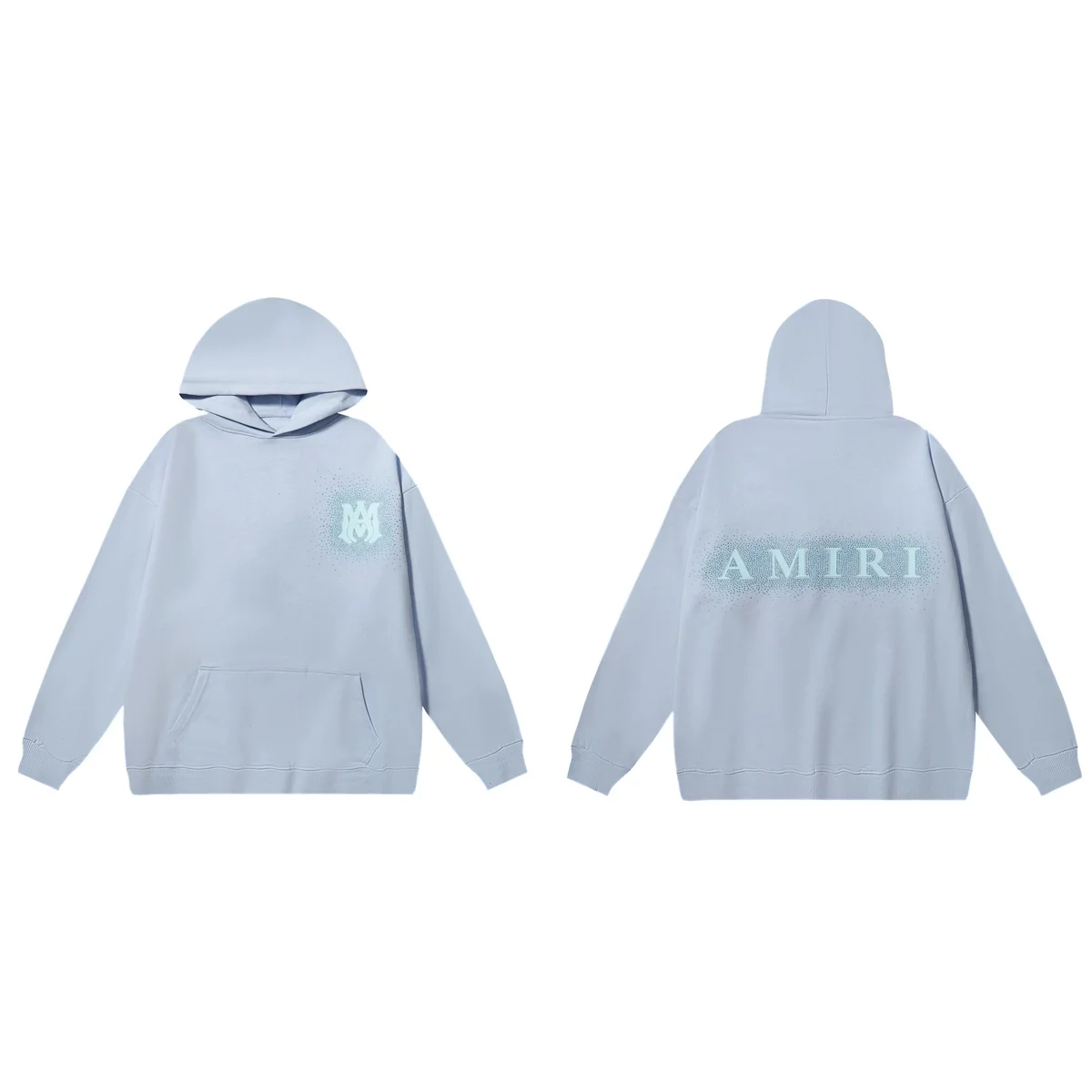 Amiri Light Blue AMIRI Hoodie