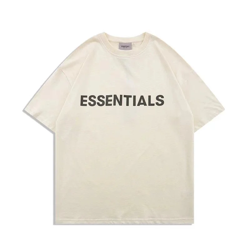 Fear of God Essentials奶黄短袖T-Shirts