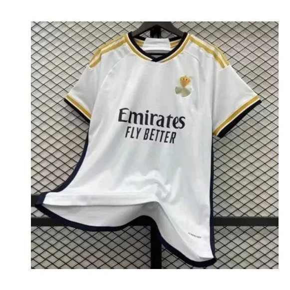 Adidas Classic Football White Yellow Collar Jersey