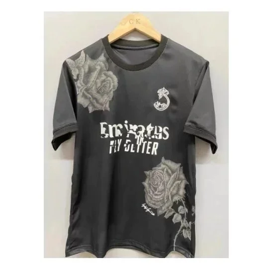 Black Rose Print T-Shirt