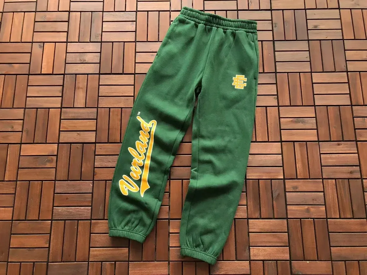 Varland Green Sweatpants with Yellow Logo