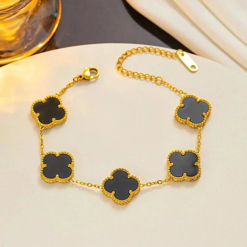 Van Cleef & Arpels Alhambra Black Gold Bracelet