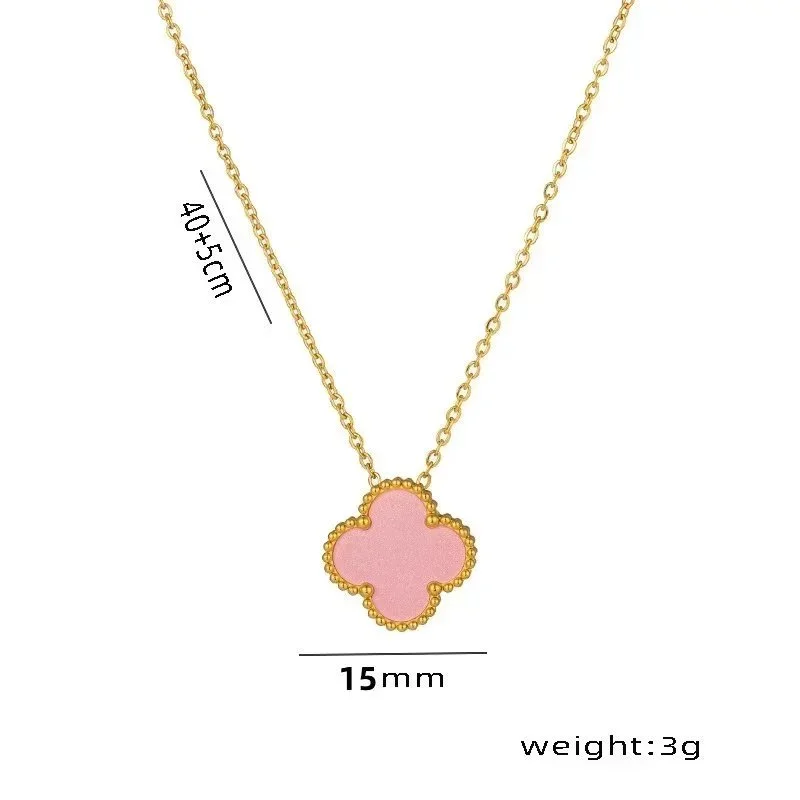 Tiffany & Co. Return to Tiffany Pink Clover Necklace