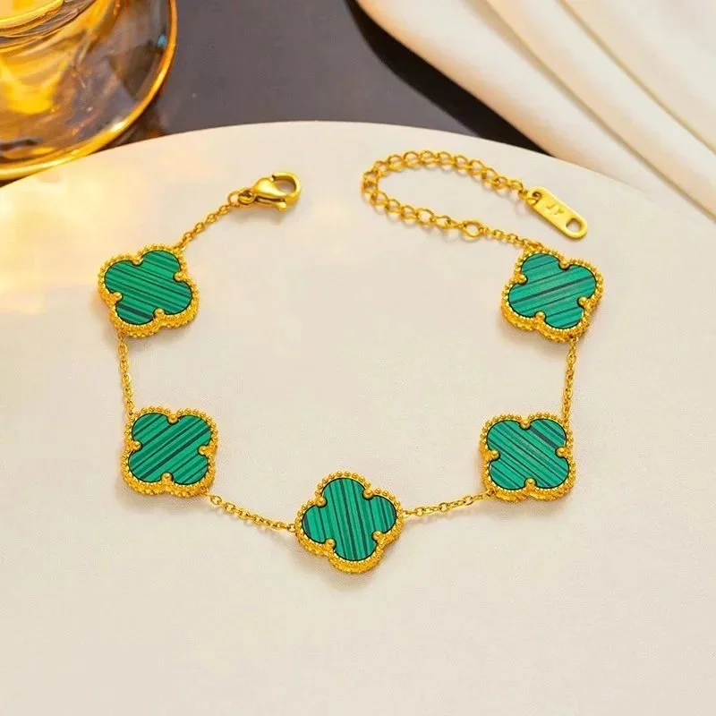 Van Cleef & Arpels Alhambra Clover Green Gold Bracelet