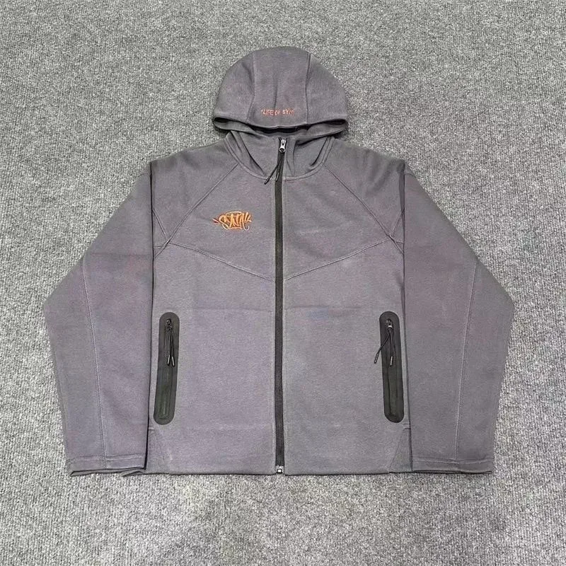 Gray 'Life of Sky' Hooded Jacket