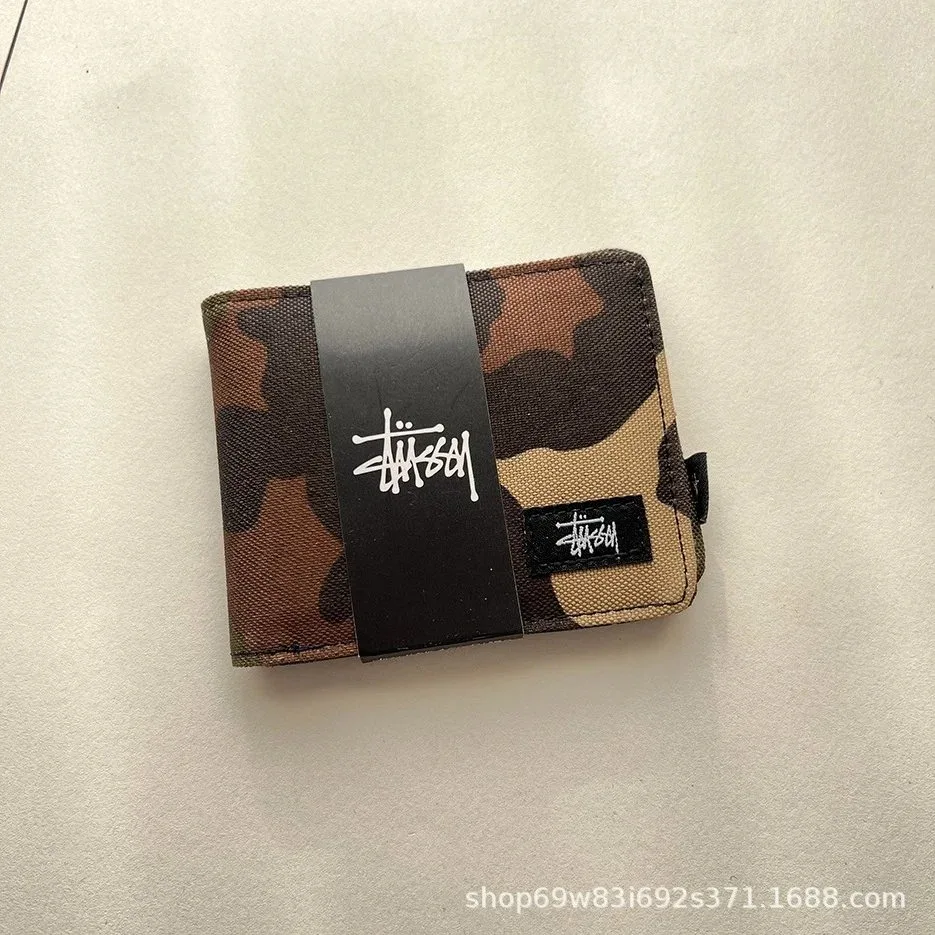 Stussy Camo Printed Short Wallet
