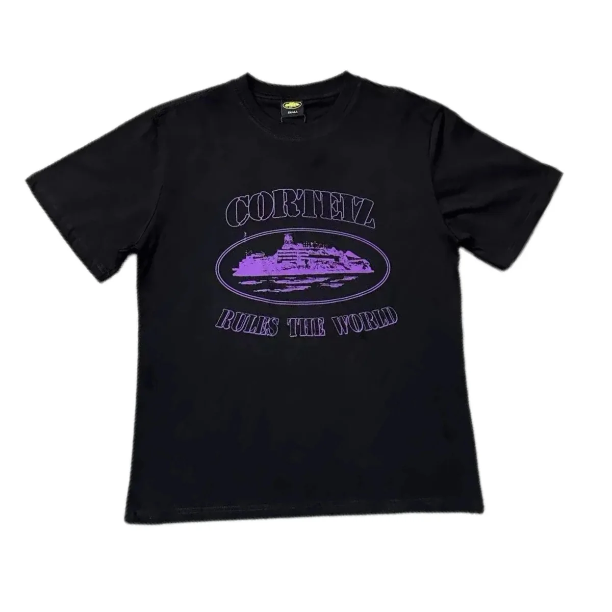 Corteiz Rules The World Black T-Shirt