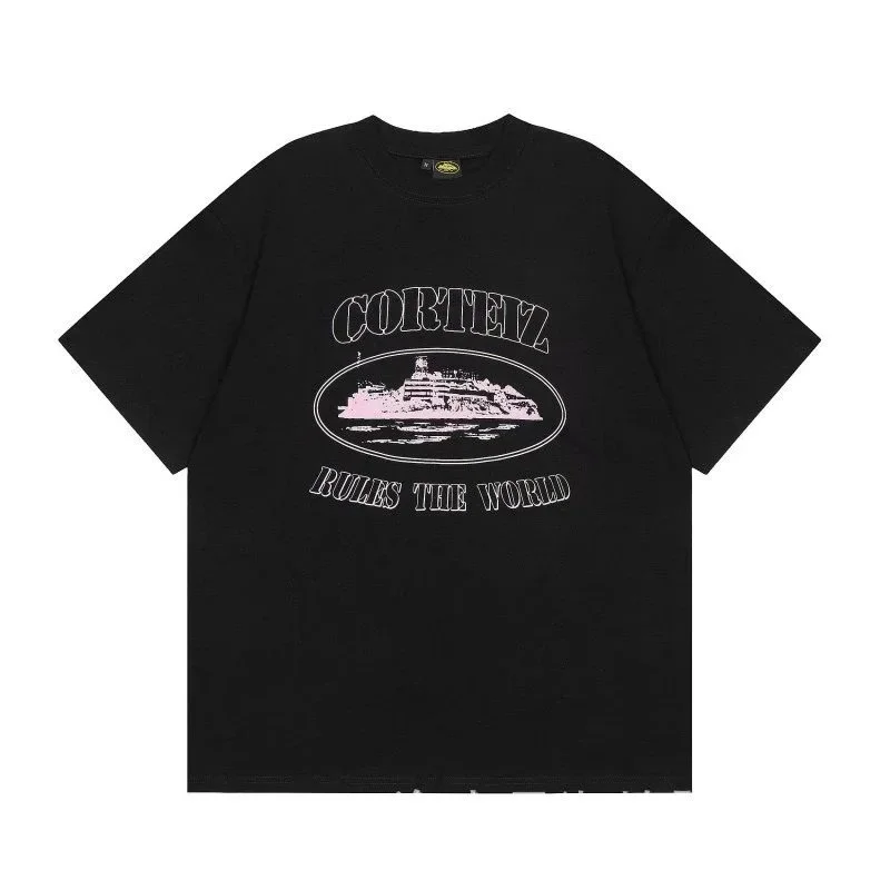 Corteiz Rules The World Black T-Shirt