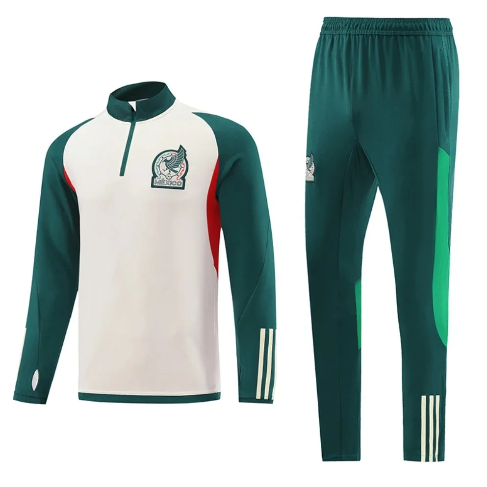 Adidas Classic Football Mexico White/Green Tracksuit