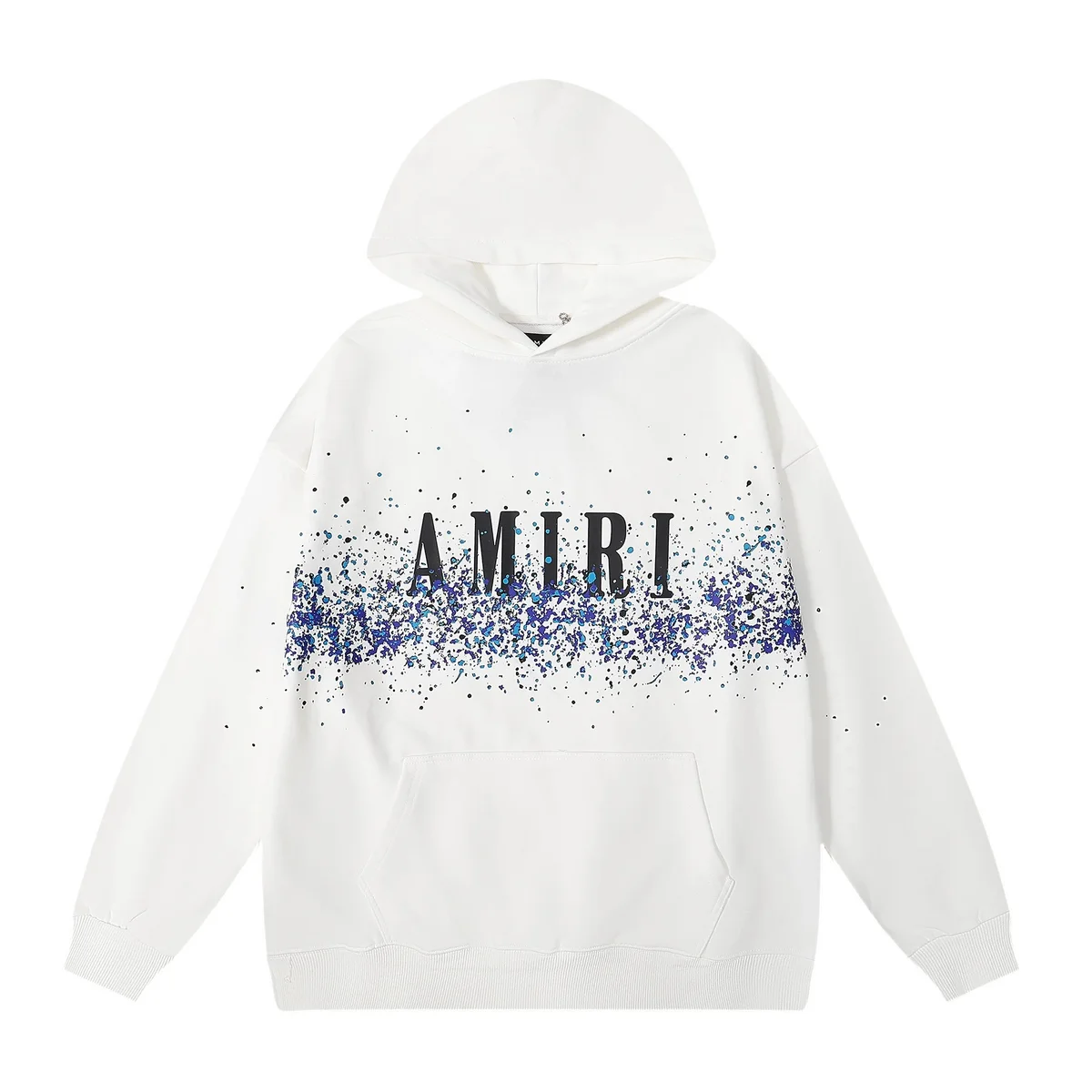 Amiri Paint Splatter Hoodie White