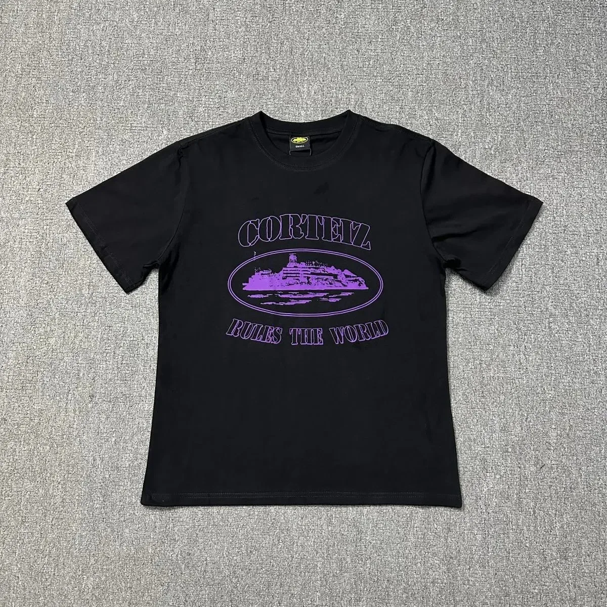 Corteiz Rules the World Black T-Shirt