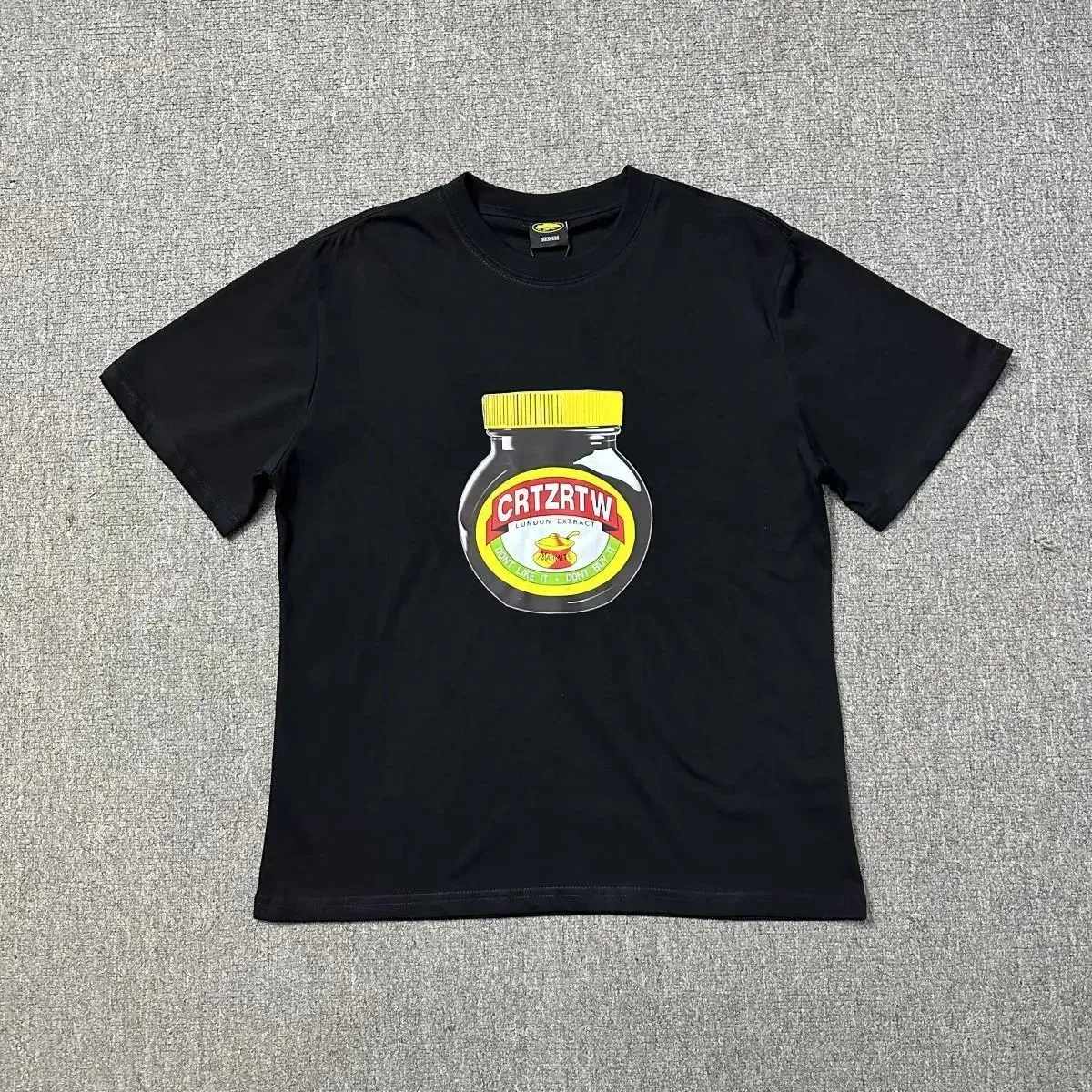 Black Crtzrtw T-Shirt with Jar Print