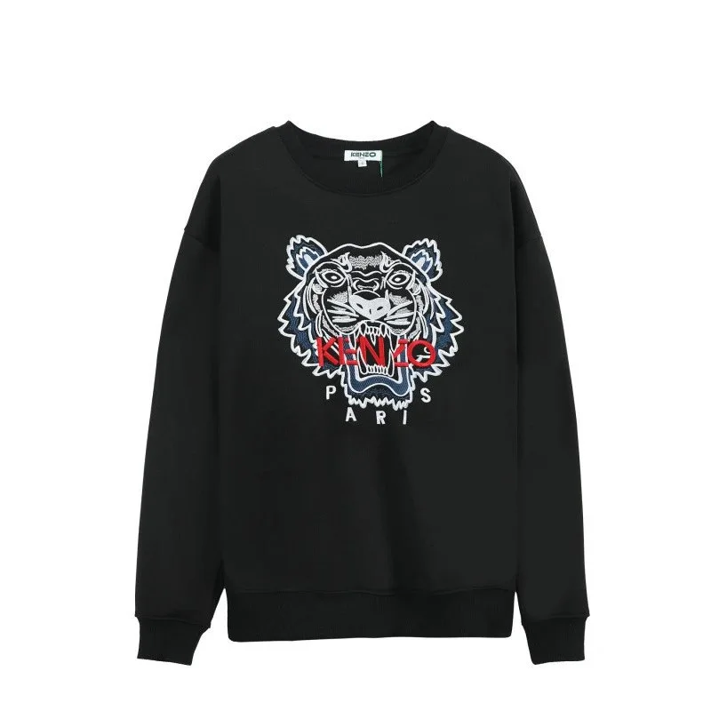 Kenzo Tiger Head Black Cotton Sweatshirt