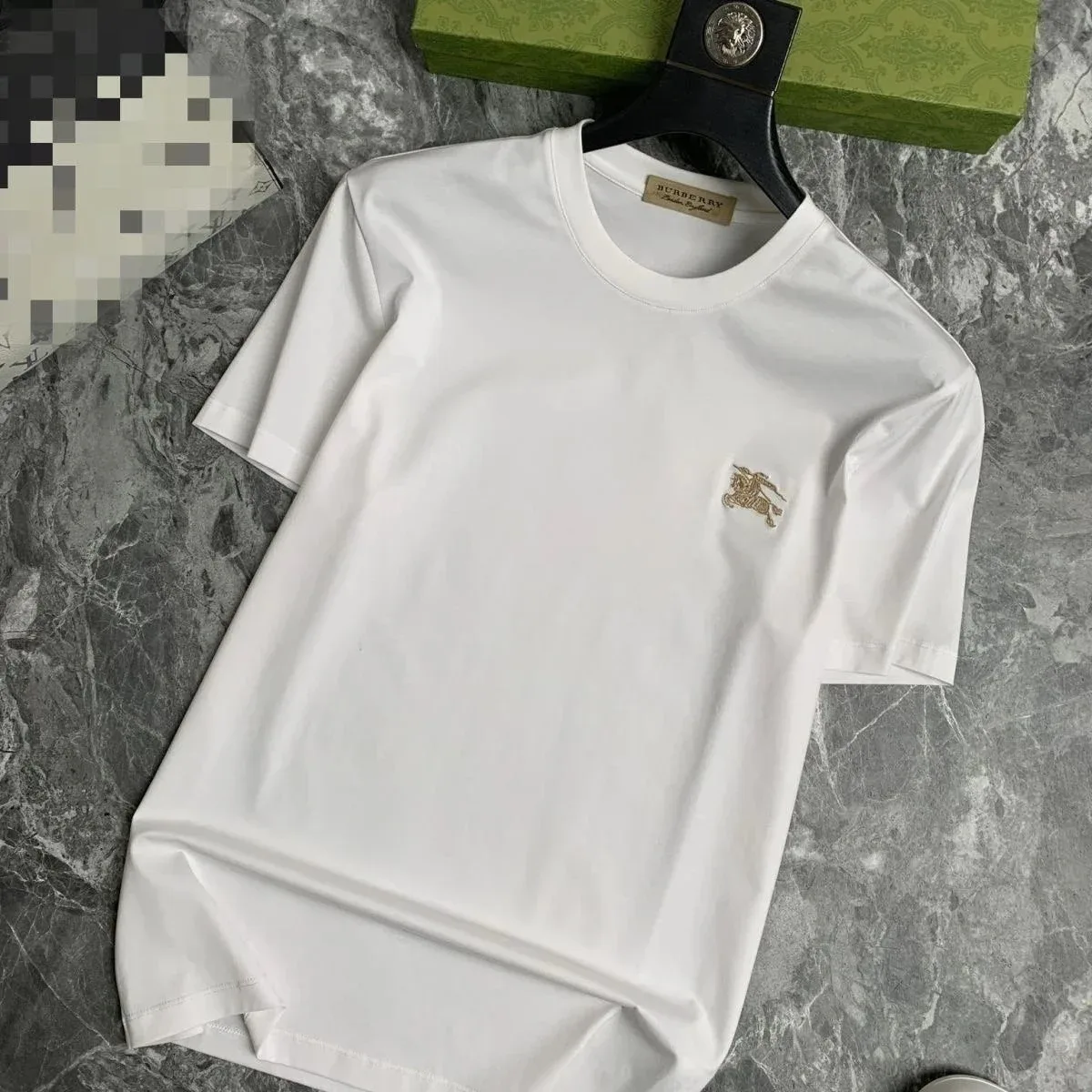 Burberry White Logo T-Shirt