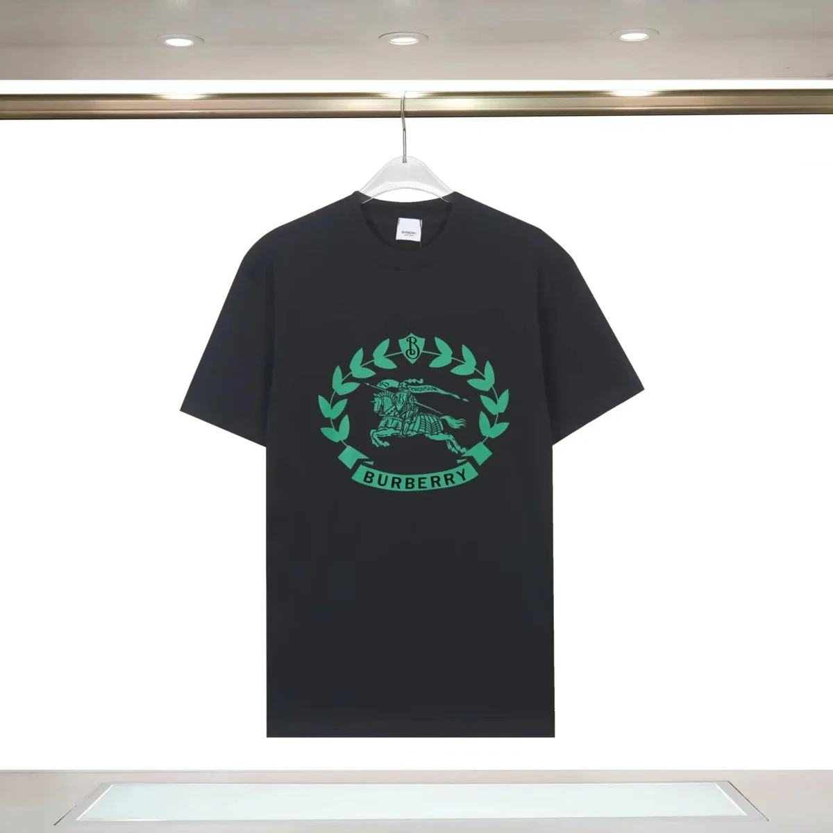 Burberry Black Green Emblem T-Shirt