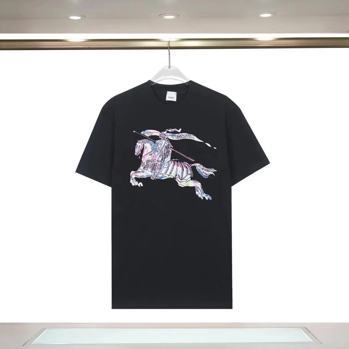 Burberry Knight Print Black T-Shirt