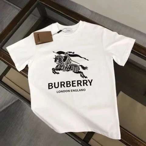 Burberry White Large Logo T-Shirt
