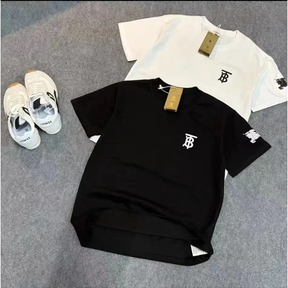 Burberry TB Monogram Black & White T-Shirts