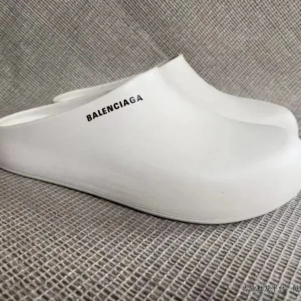 Balenciaga White Clog Sandals