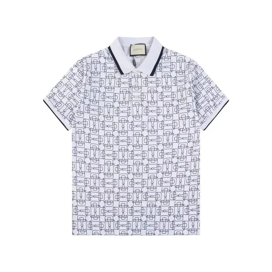Gucci White Horsebit Polo Shirt