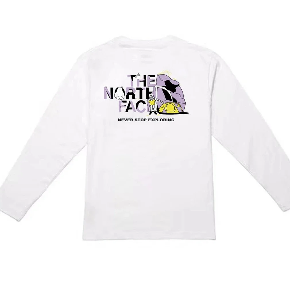The North Face White Graphic Long Sleeve T-Shirt