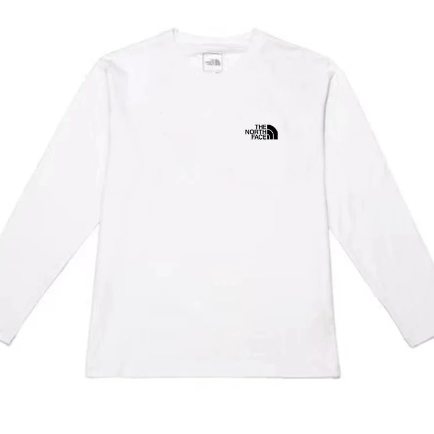 The North Face White Classic Logo Long Sleeve T-Shirt