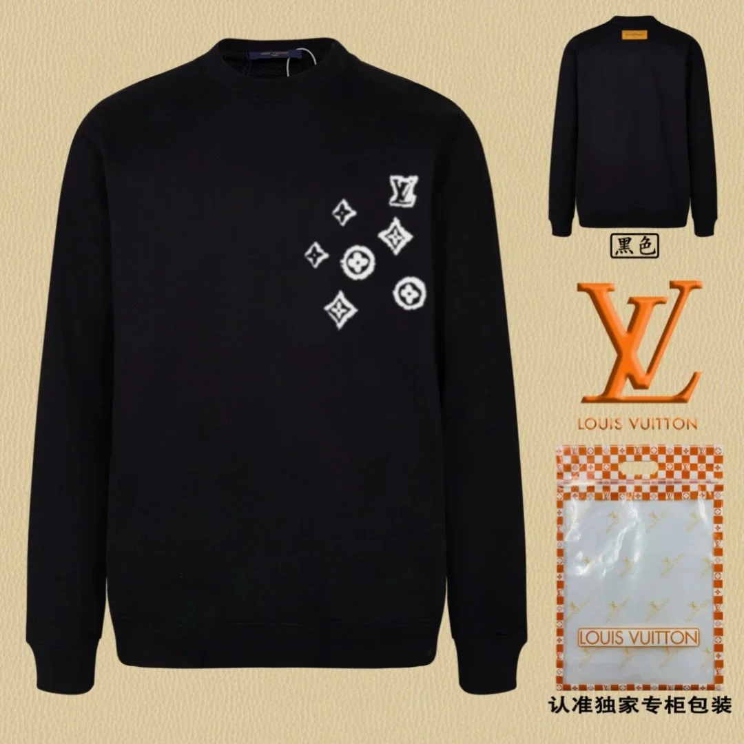 Louis Vuitton Classic Logo Black Sweatshirt