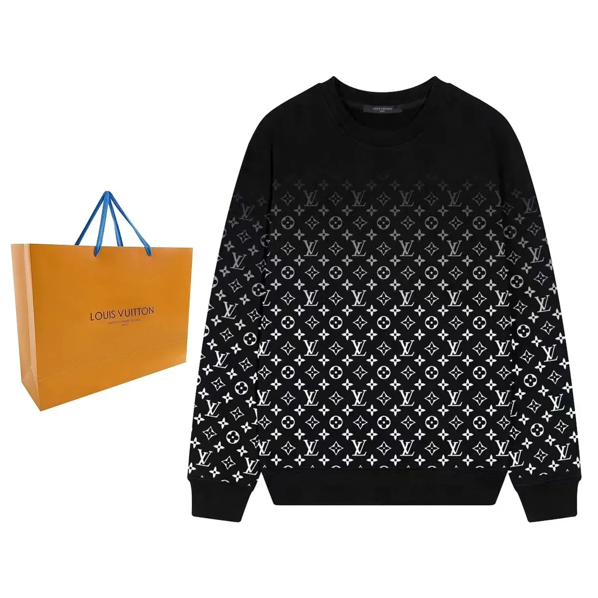 Louis Vuitton Monogram Gradient Sweatshirt Black