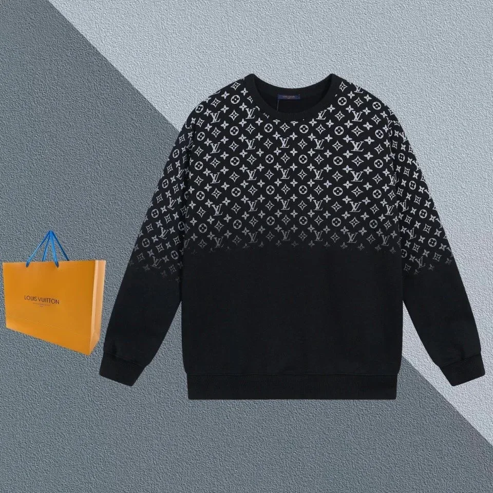 Louis Vuitton Classic Logo Monogram Sweatshirt Black