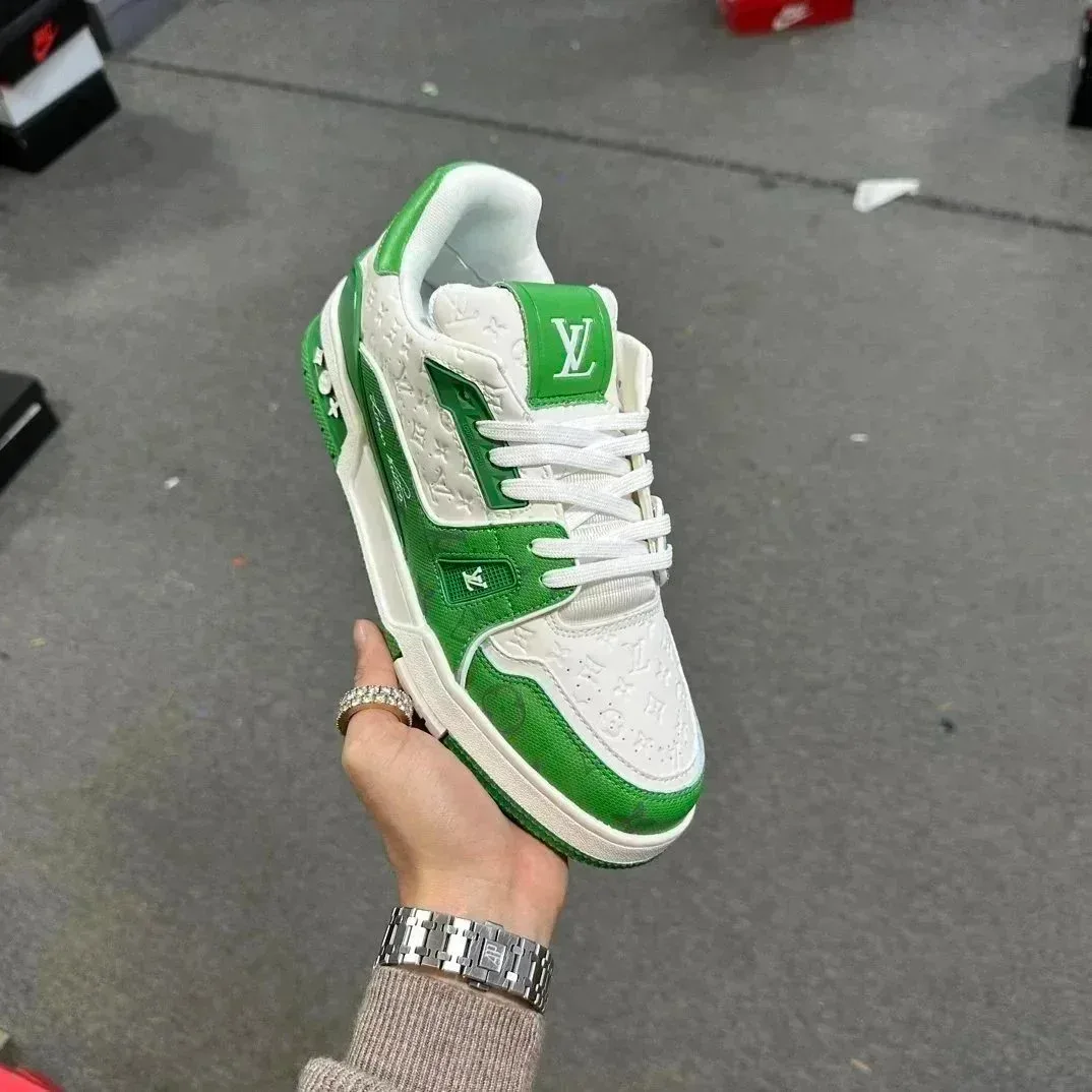 Louis Vuitton Tabi Green & White Sneakers