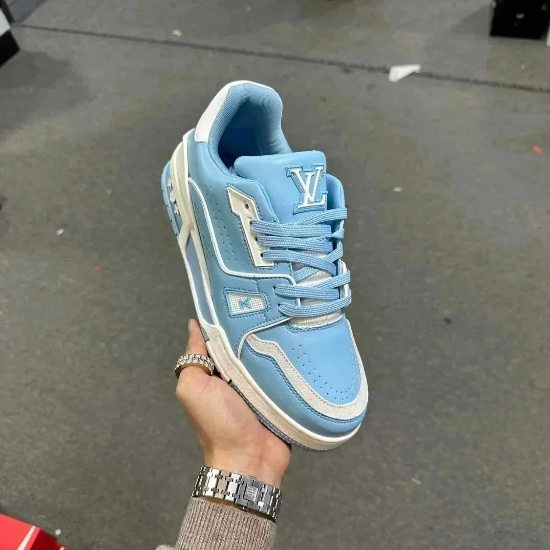 Louis Vuitton LV Trainer Light Blue Sneakers