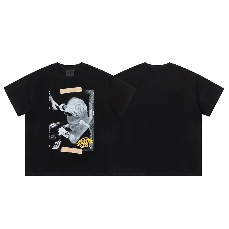 Black Graphic Print T-Shirt