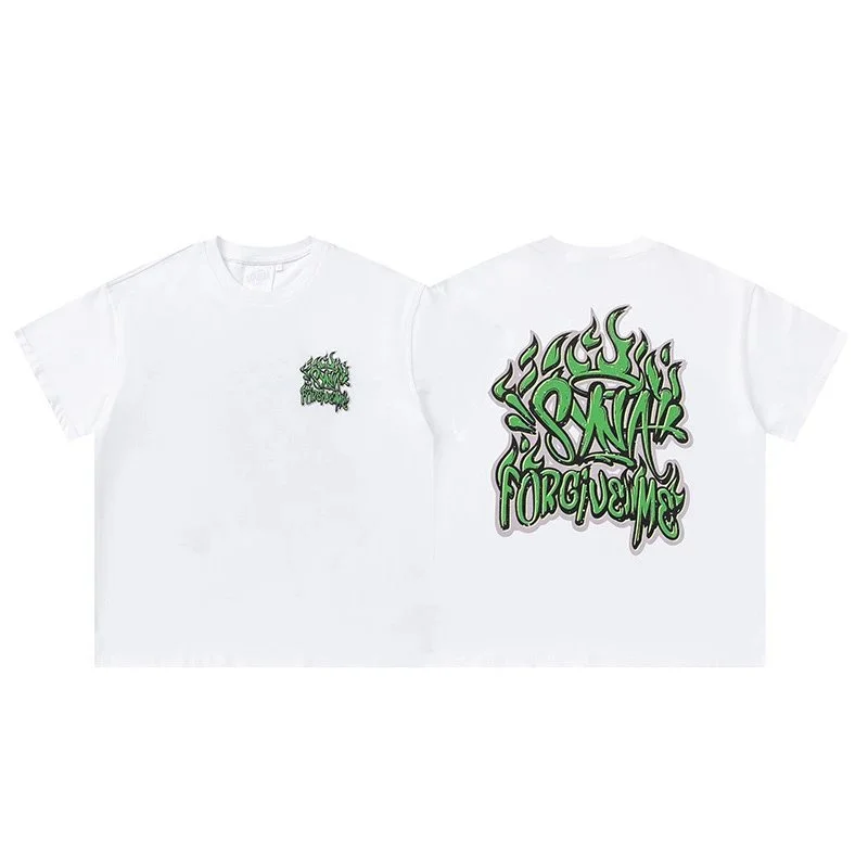 White 'Savak Forgiven Me' Graphic T-Shirt