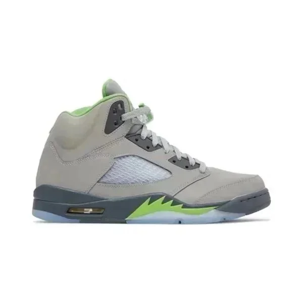 Nike Air Jordan 5 Grey/Green Sneakers
