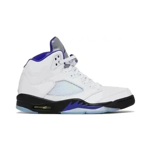 Nike Air Jordan 5 White/Varsity Purple Sneakers