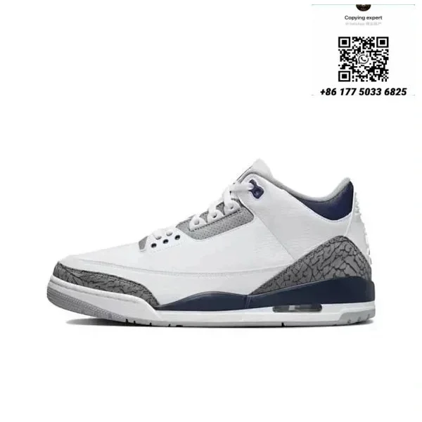 Nike Air Jordan 3 White Cement Grey Sneakers