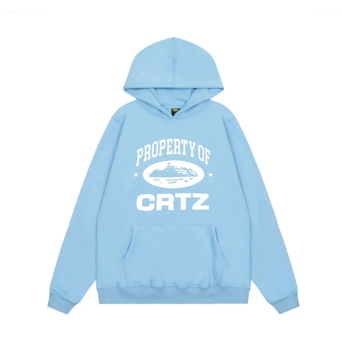 Corteiz Property Of CRTZ Light Blue Hoodie