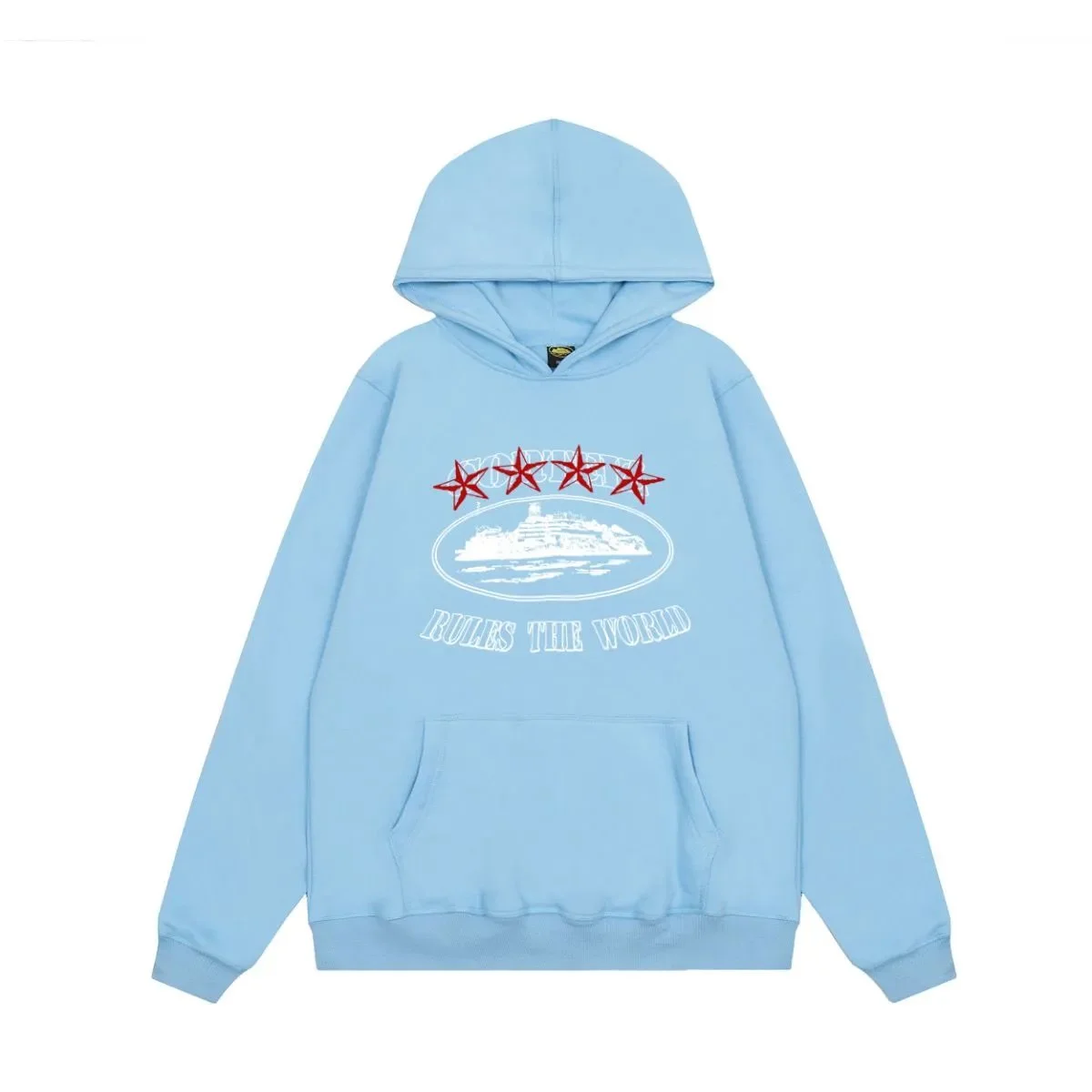 Light Blue 'Rules the World' Hoodie