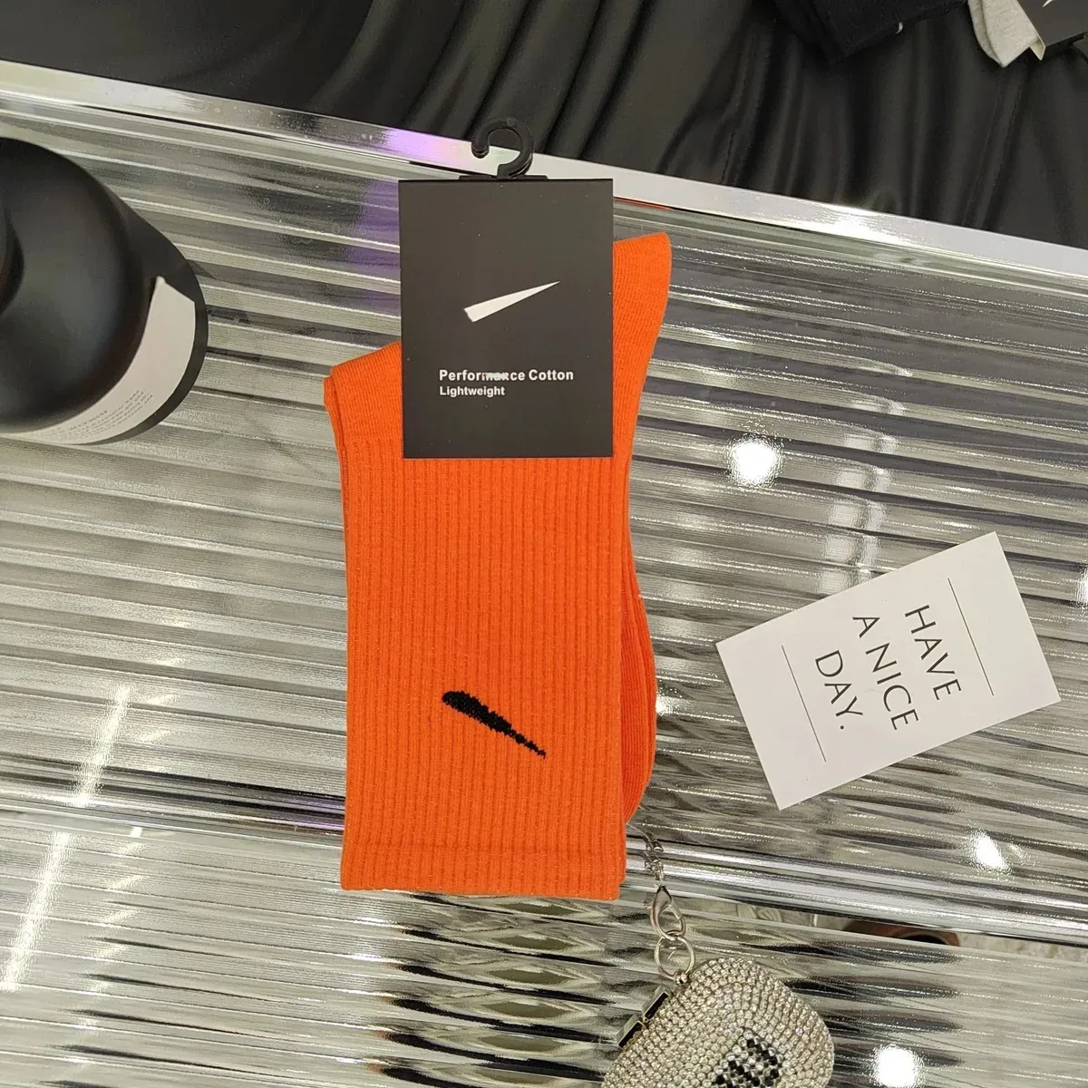 Nike Long筒涤橙 Socks