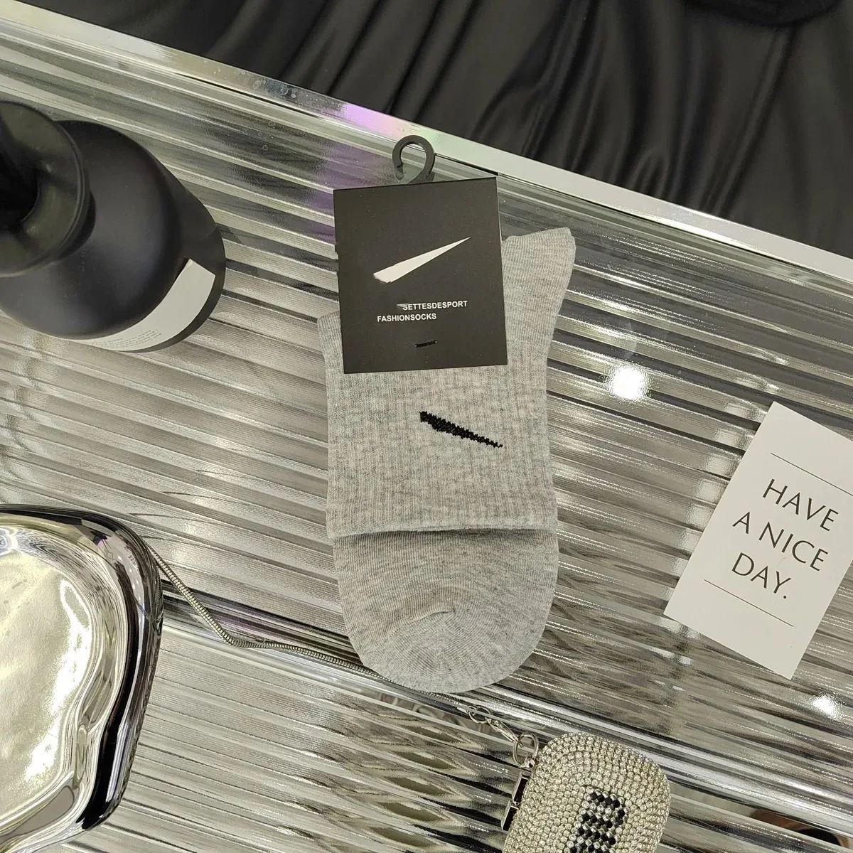 Nike Fashionsocks Medium Grey Socks