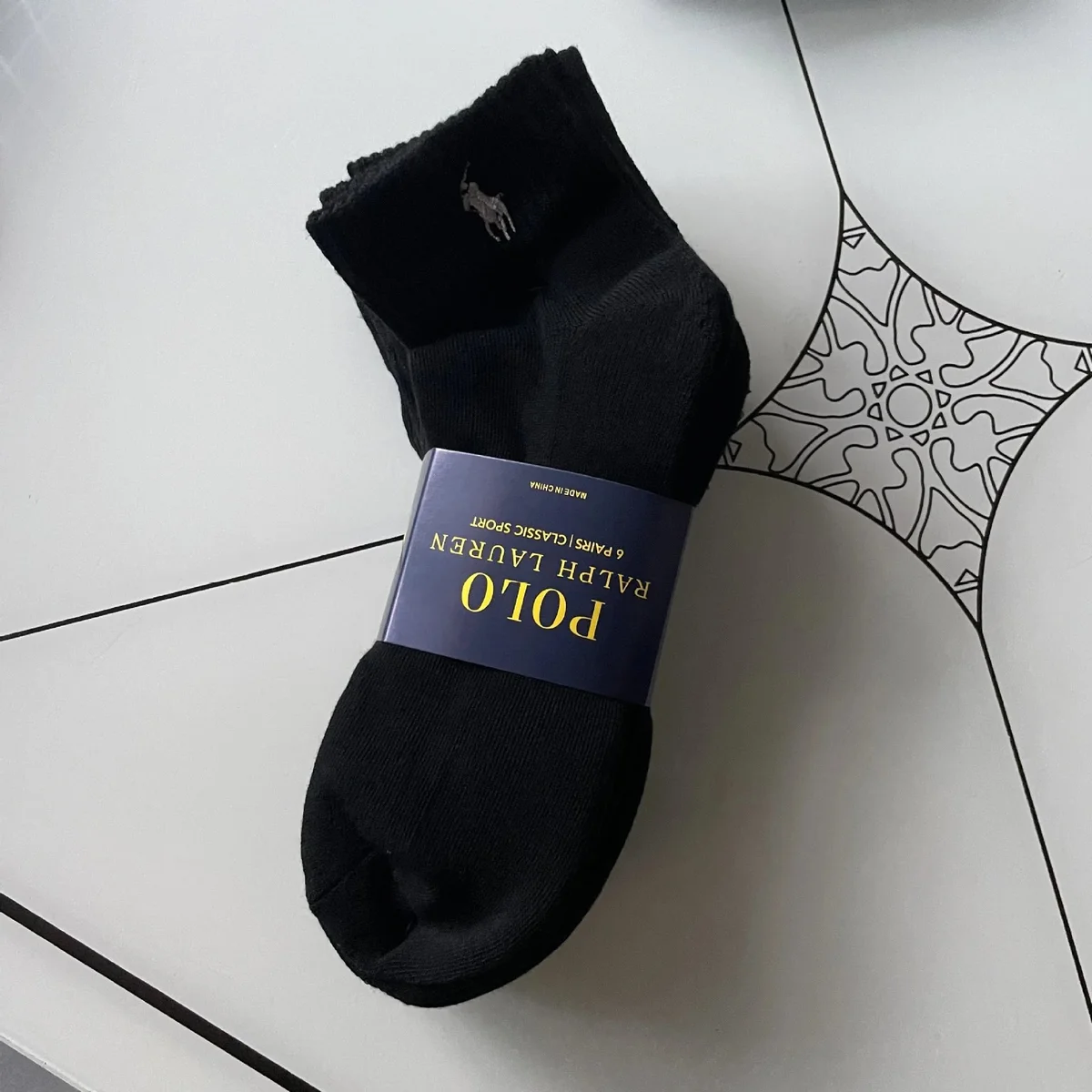 Polo Ralph Lauren LF Black Mid-Calf Socks