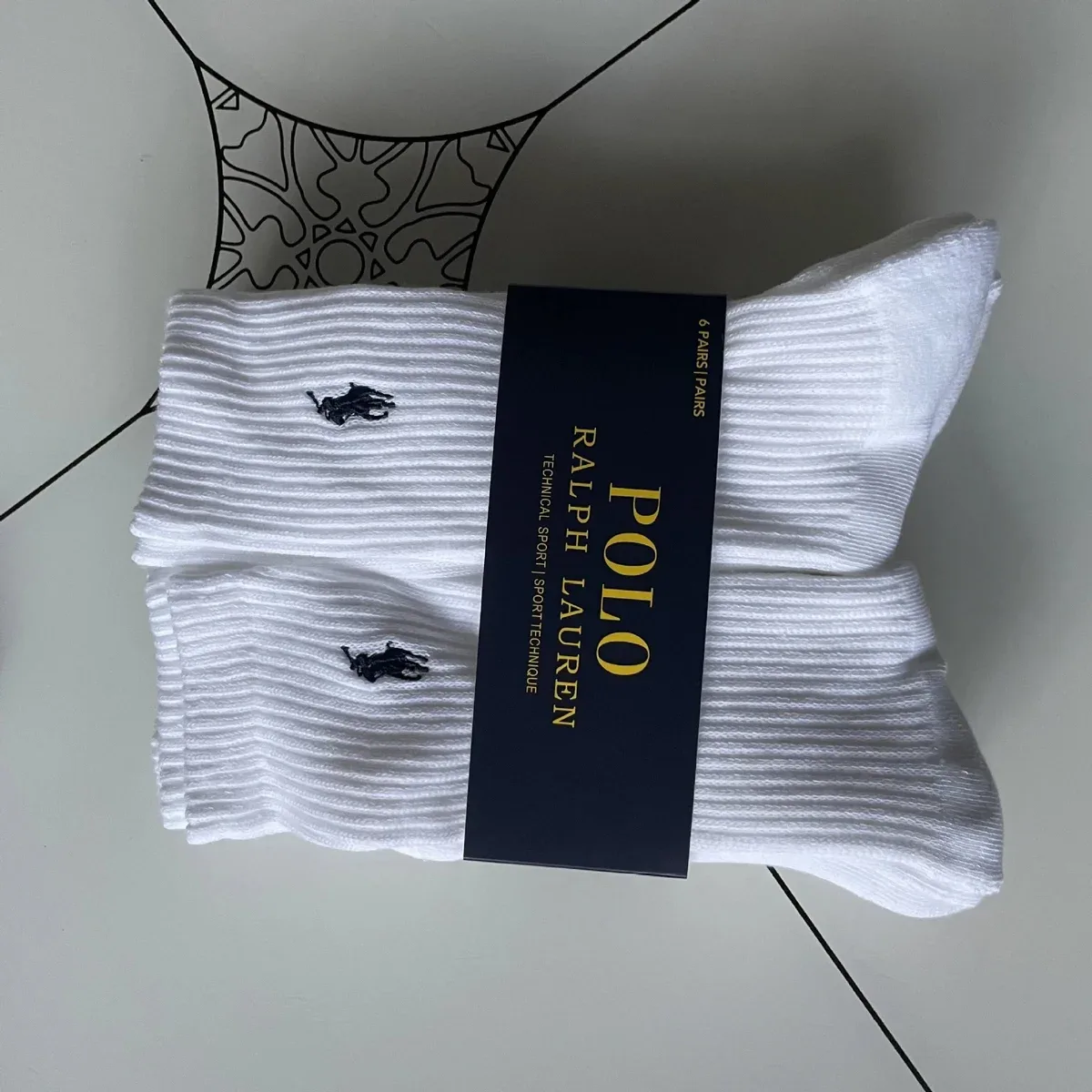Polo Ralph Lauren LF White 1 Long Socks