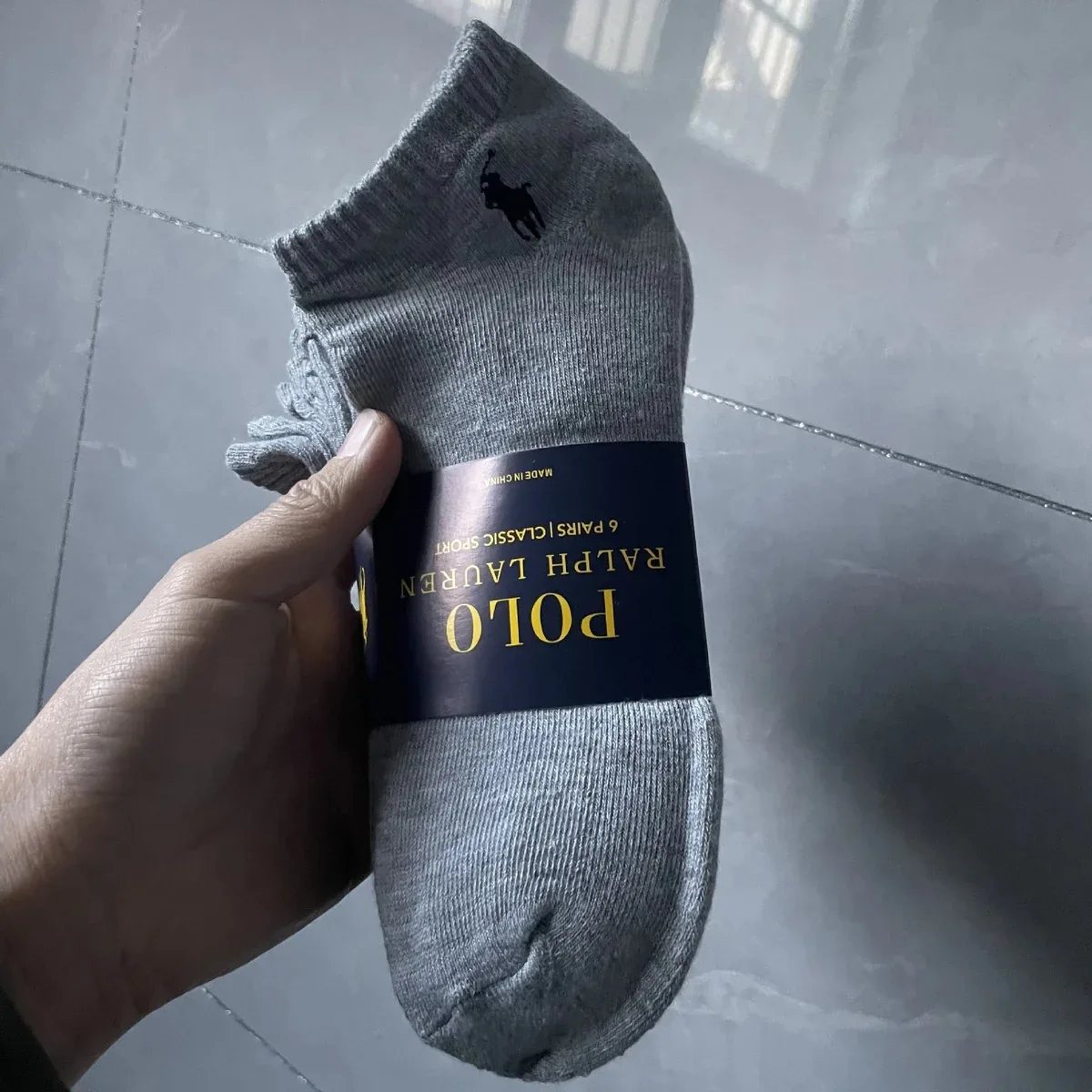 Polo Ralph Lauren LF Grey Boat Socks