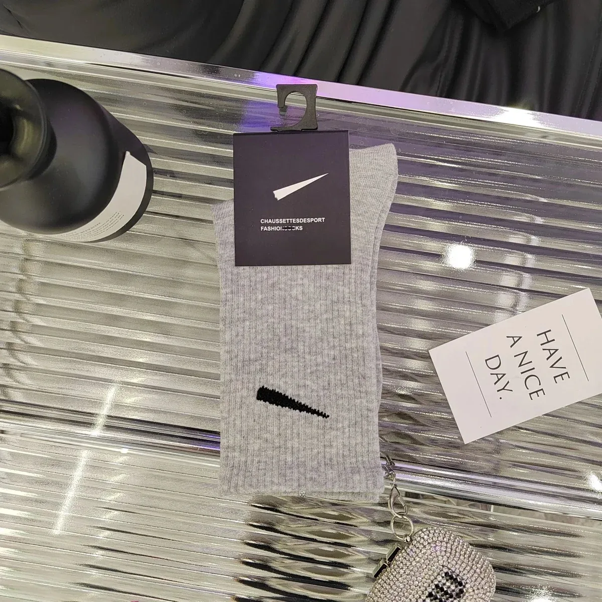 Nike Long筒涤灰 Socks