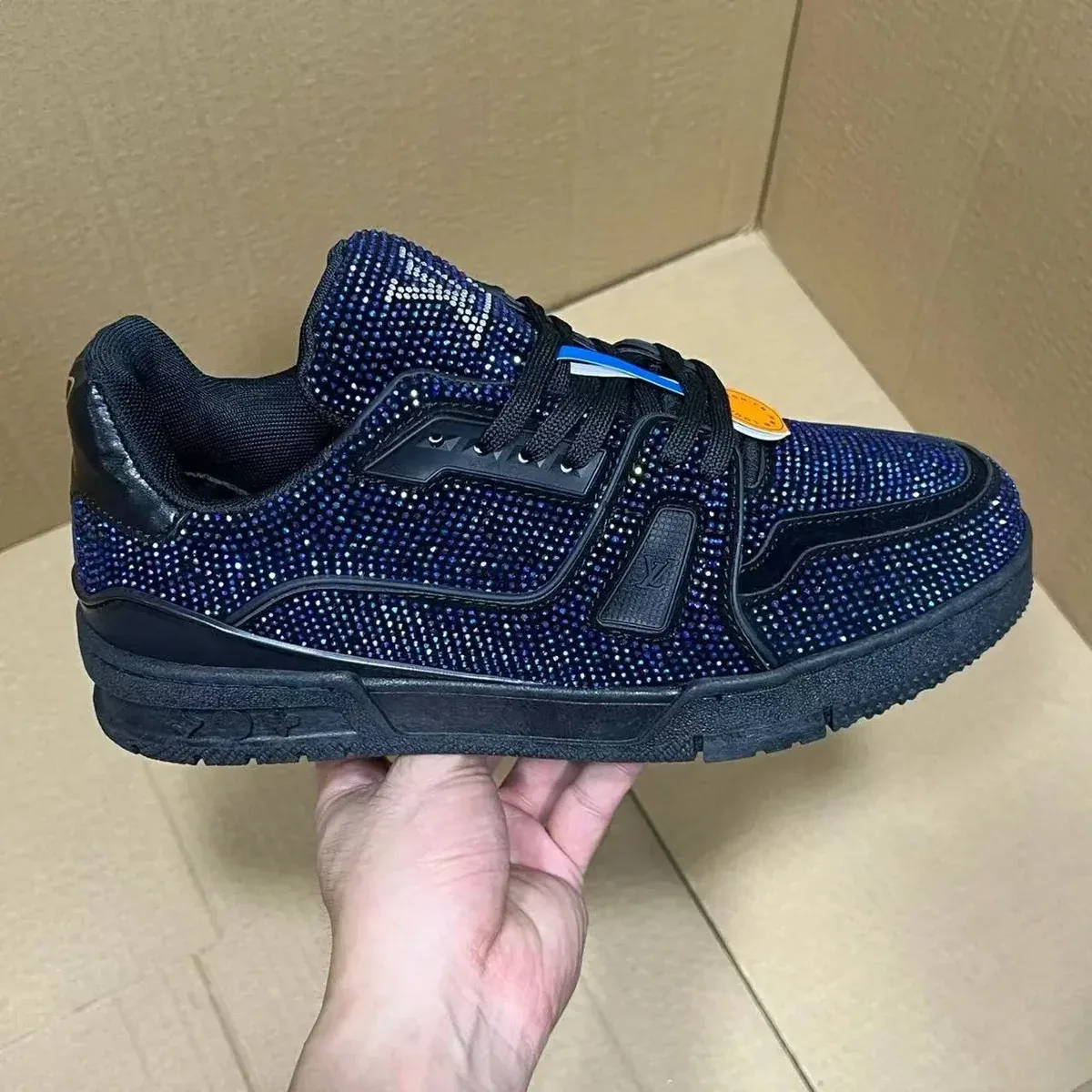 Louis Vuitton LV Trainer Crystal Blue Sneakers