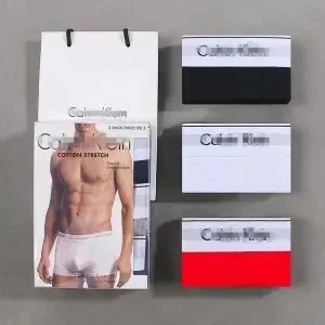 Calvin Klein Black/Red/White 3-Pack Underwear