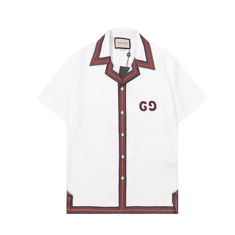 Gucci GG Logo White Short-Sleeve Shirt