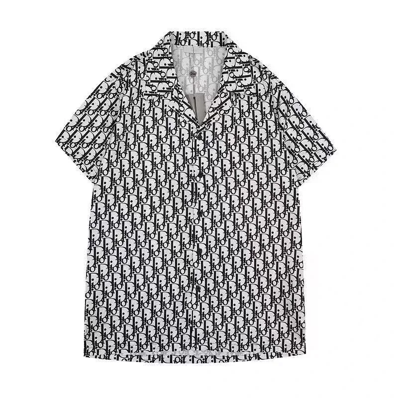 Dior Classic Logo Black & White Short Sleeve Shirt