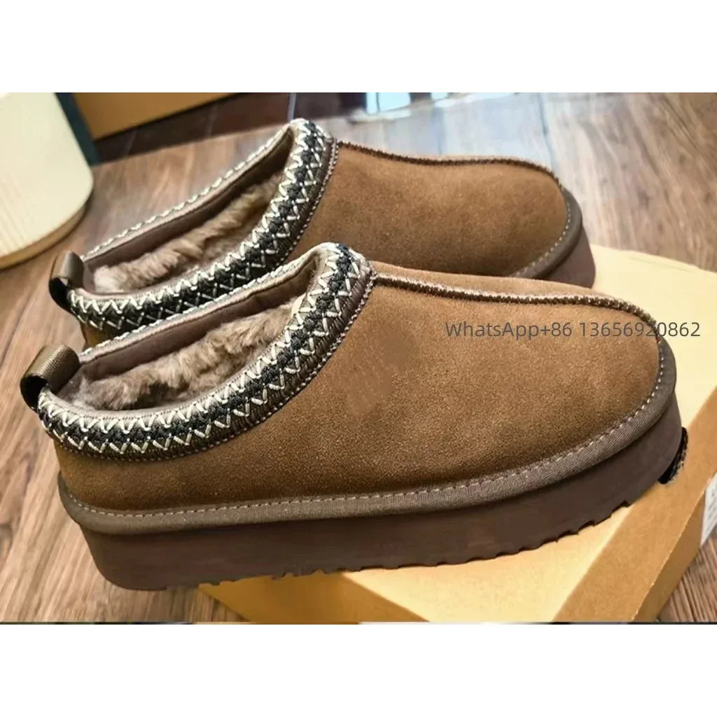 UGG Classic Short民族风厚底胡桃木鞋履