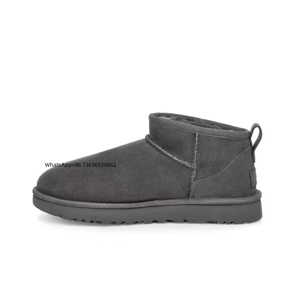 UGG Classic Short High-Top Flat Grey Boots
